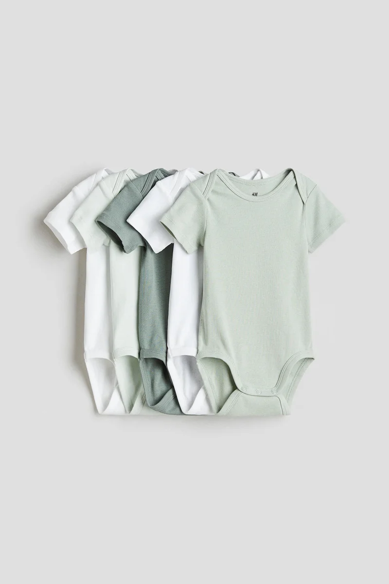 H&M 5-pack cotton bodysuits