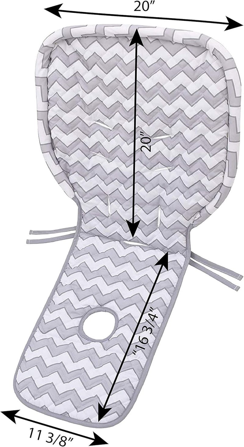 Sumersault Gray Chevron High Chair Pad - Image 5