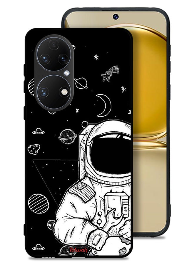 Tolwak Huawei P50E Protective Case Cover Astronaut Art - Image 1