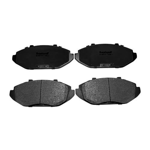 IBESTWOLF Front and Rear Ceramic Brake Pad for 1998-2002 Ford Crown Victoria Lincoln Town Car Mercury Grand Marquis, Disc Brake Pad Replacement P-748 P-674A - Image 2