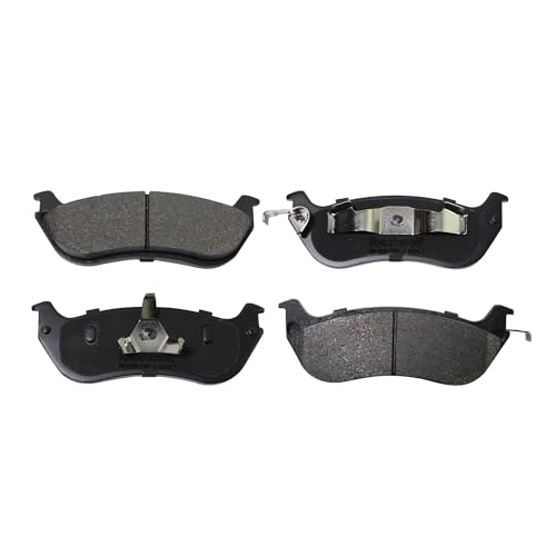 IBESTWOLF Front and Rear Ceramic Brake Pad for 1998-2002 Ford Crown Victoria Lincoln Town Car Mercury Grand Marquis, Disc Brake Pad Replacement P-748 P-674A - Image 3