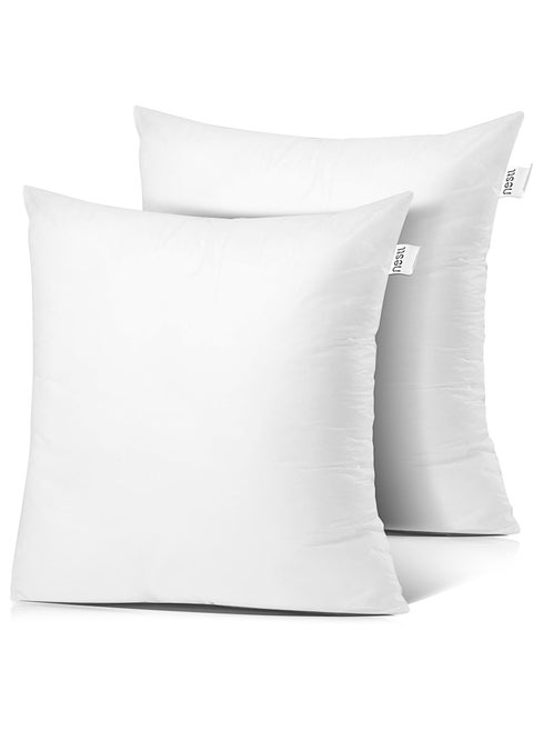 Nestl 26x26 Pillow Inserts  Throw Pillow Insert 26x26 2 Pack Euro Pillows 26x26 Decorative Euro Pillow Insert 26x26 White 26 X 26 Pillow Insert Lumbar Pillow Insert for Bed and Couch