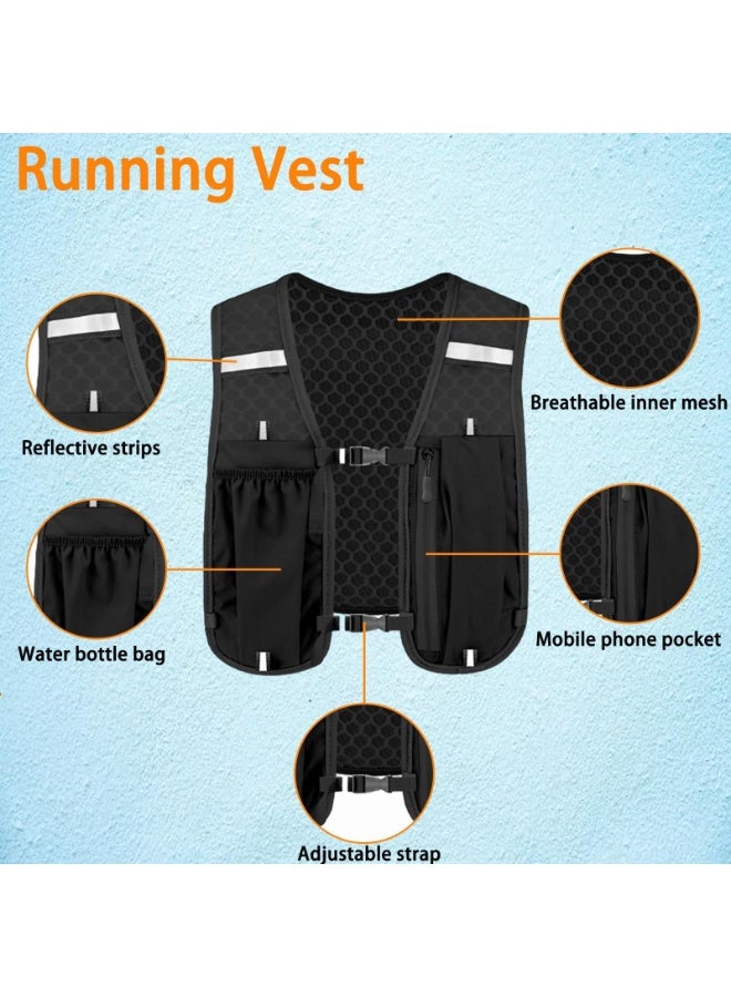 NAKODU Running Vest Hydration Backpack, Leak-Proof Water Bladder Lightweight Pack for Marathon, Trail Running, Cycling, Hiking & Mountaineering | Unisex for Men Women - Image 3