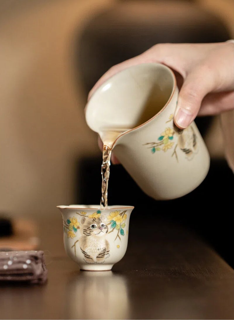 Aura Select Gift Espresso Cups Coffee Cups Mugs Cute  Cat Tea Cup  55ml With Gift Box - Image 5