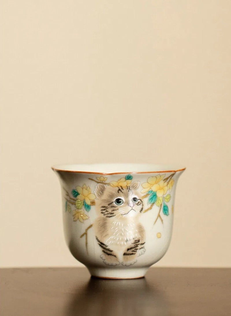 Aura Select Gift Espresso Cups Coffee Cups Mugs Cute  Cat Tea Cup  55ml With Gift Box - Image 2