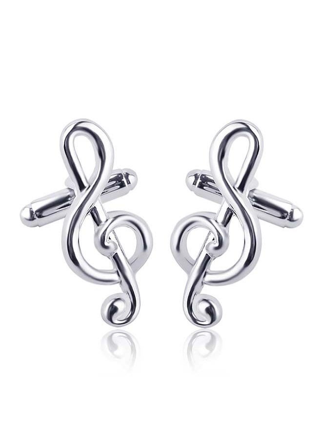 NIBEMINENT - Fashion Musical Note Cufflinks - Image 1