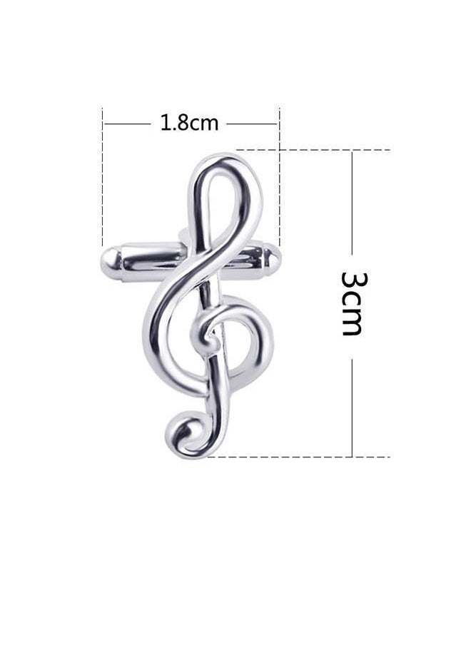 NIBEMINENT - Fashion Musical Note Cufflinks - Image 1