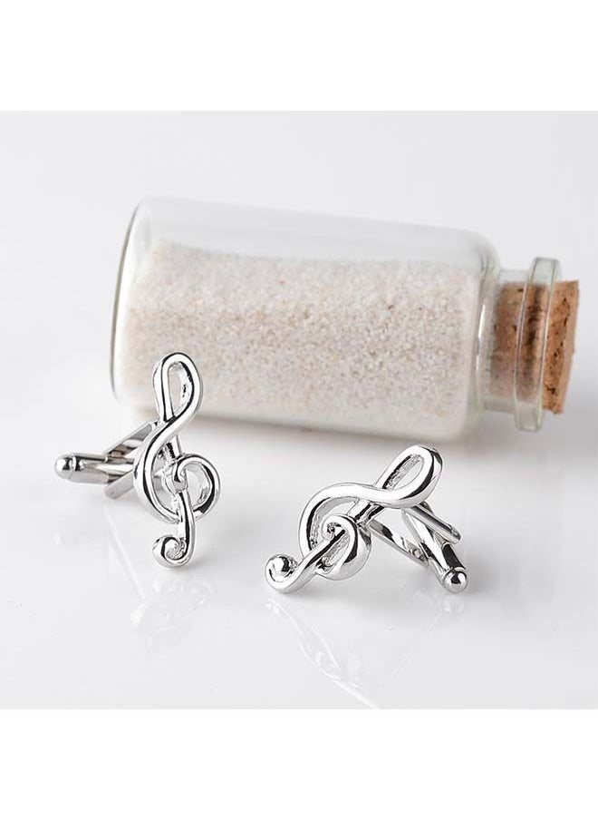 NIBEMINENT - Fashion Musical Note Cufflinks - Image 1