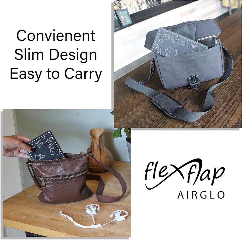 AIRGLO Airplane Travel Essentials for Flying Flex Flap Cell Phone Holder & Flexible Tablet Stand for Desk, Bed, Treadmill, Home & in-Flight Airplane Travel Accessories - Travel Must Haves Cool Gadgets - Image 5
