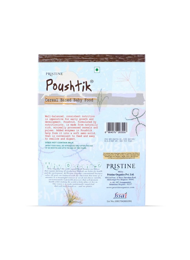 Pristine Poushtik Cereal Based Baby Food 300G (6-24 Months) Whole Grains | Infant Food  - Image 2