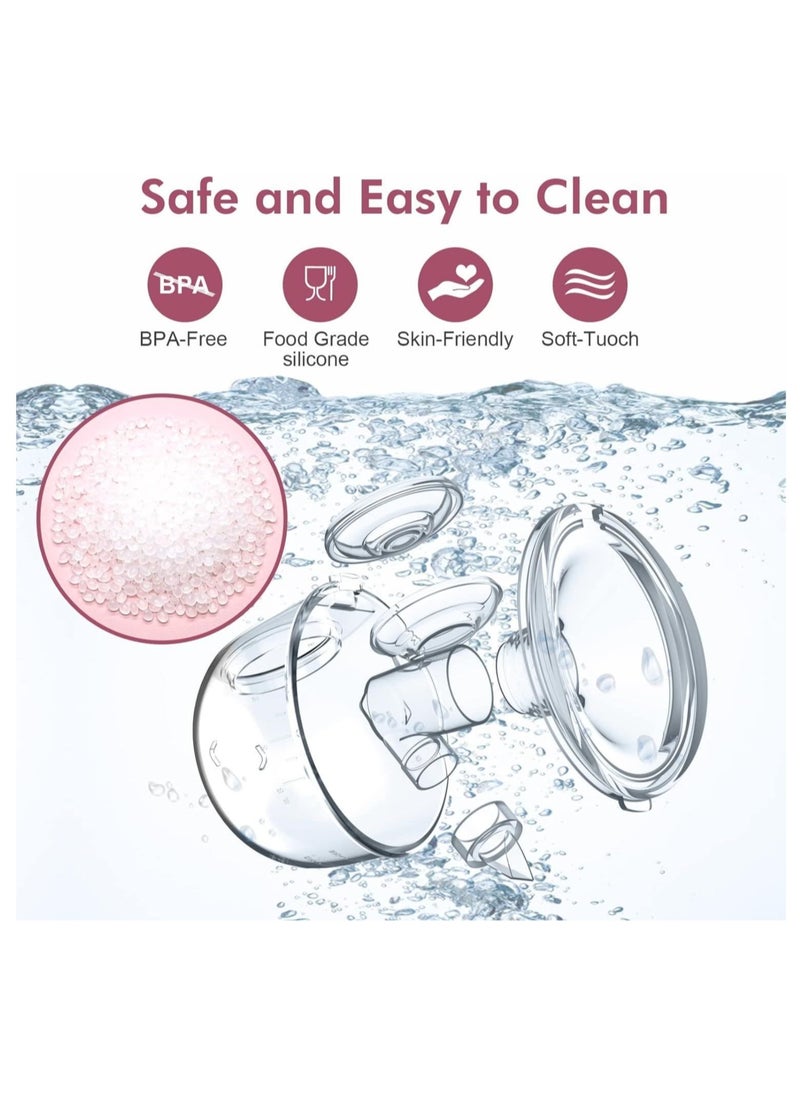 Generic - Breast Pump Hands Free of Longer Battery Life & LED Display, Portable Electric Breast Pump with 3 Modes & 9 Levels & Low Noise, 24 mm / 17mm & 19mm & 21mm Inserts - Image 1