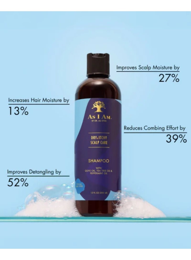 آز أي آم شامبو للعناية بفروة الرأس الجافة والحكة مع زيت الزيتون وشجرة الشاي - 12 أونصة - Image 4