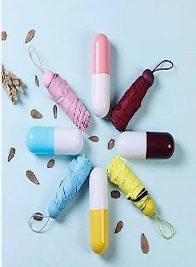 Brelixa Ultra Light & Small Mini Umbrella with Cute Capsule Case 5-Fold Compact Pocket Umbrella for Kids Lightweight for Girls, Boys, School & Outdoor Use - Image 4