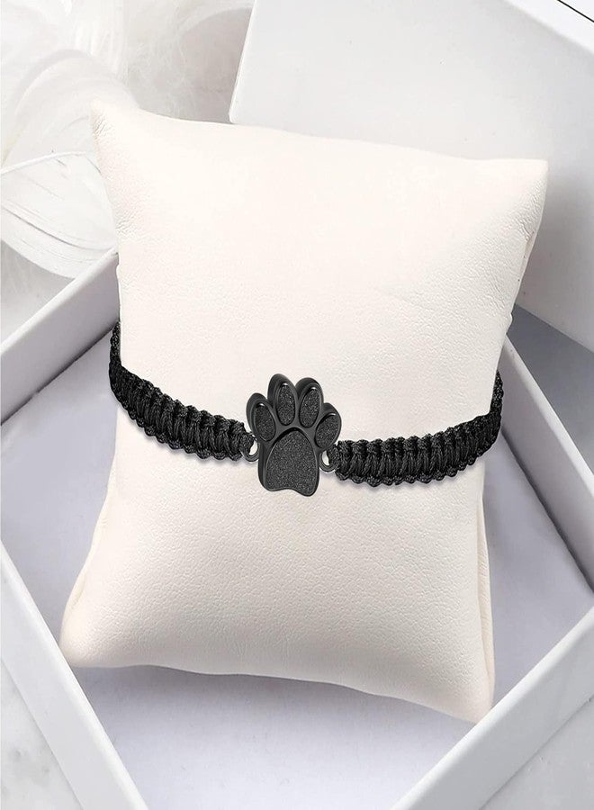 RIPFEVURN Cremation Jewelry Urn Bracelet for Ashes for Women Men Cat Dog Paw Print Keepsake Memorial Rope Bracelet(You were my favorite hello and my hardest goodbye) - Image 5