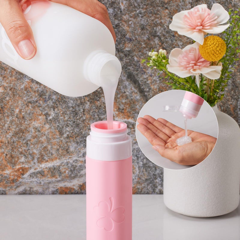 INSFIT 23 Pack Travel Bottles for Toiletries, TSA Approved Silicone Travel Size Toiletries with Toiletry Bag, BPA Free Leak Proof Refillable Travel Essentials for Liquids Shampoo Conditioner Lotion - Image 4