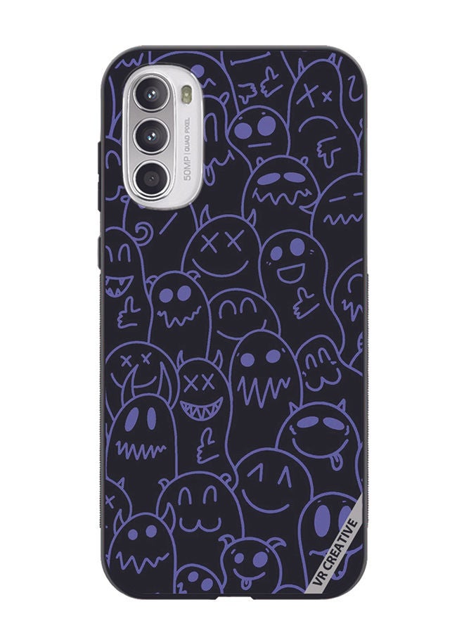 VR CREATIVE Protective Case Cover For Motorola Moto G82 Halloween Design Multicolour - Image 1