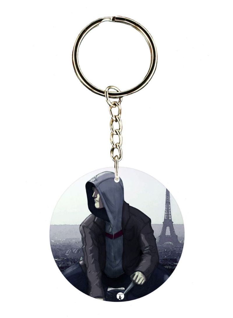 RKN The Assasins Creed Double Side Printed Keychain