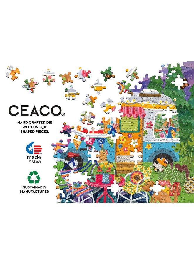 Ceaco Happy Camper Mountain Camper Oversized 300 Piece Jigsaw Puzzle - Image 5