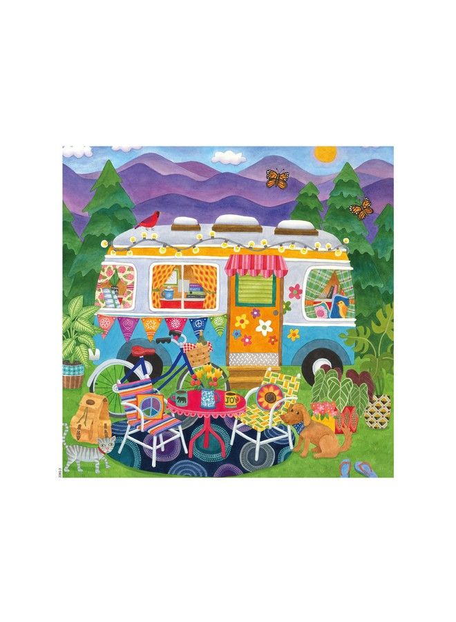 Ceaco Happy Camper Mountain Camper Oversized 300 Piece Jigsaw Puzzle - Image 2