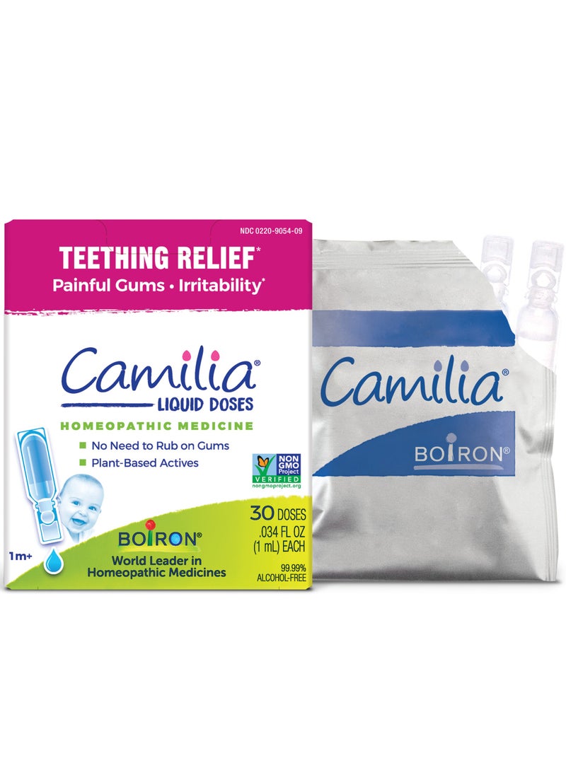 Boiron Teething Relief, 1 Months & Up, 15 Pre-Measured Liquid Doses, .034 fl oz (1 ml) Each  - Image 3