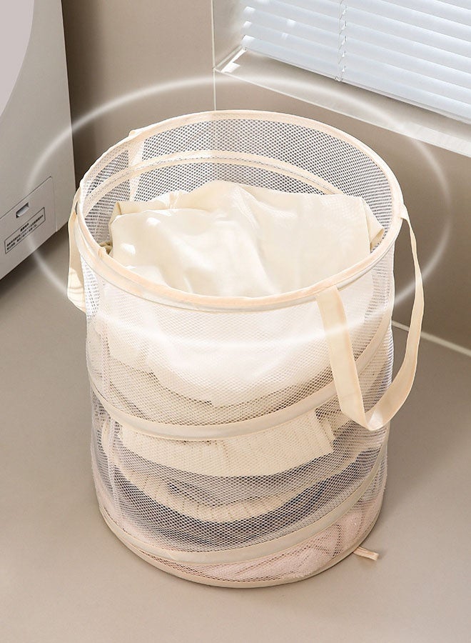 Mesh Popup Laundry Basket with Handles for Space-saving Storage for Dirty Clothes and Household Items - Image 4