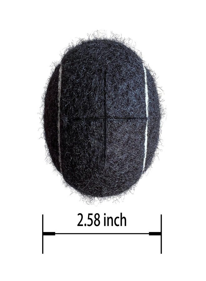 HPWFHPLF 6 PCS Precut Walker Tennis Balls, Glide Balls for Chairs Desks Furniture Legs and Floor Protection (Black) - Image 2
