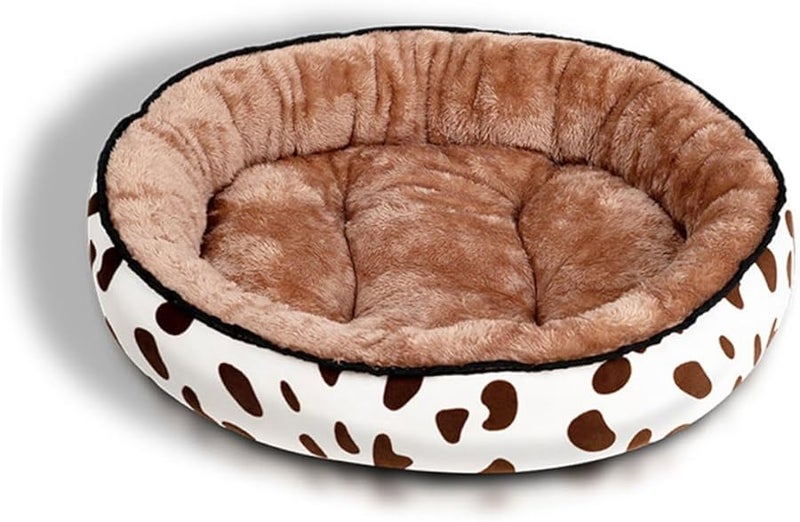 Cow Pattern Pet Bed Mat Removable Cushion Summer Sleeping Mat 40x30cm for Dogs Cats - Image 1