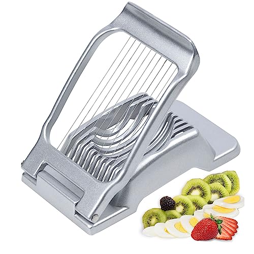Ortarco Egg Slicer for Hard Boiled Eggs Heavy Duty Fruit Egg Cutter with Stainless Steel Wire - Image 1