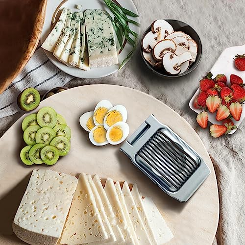 Ortarco Egg Slicer for Hard Boiled Eggs Heavy Duty Fruit Egg Cutter with Stainless Steel Wire - Image 5