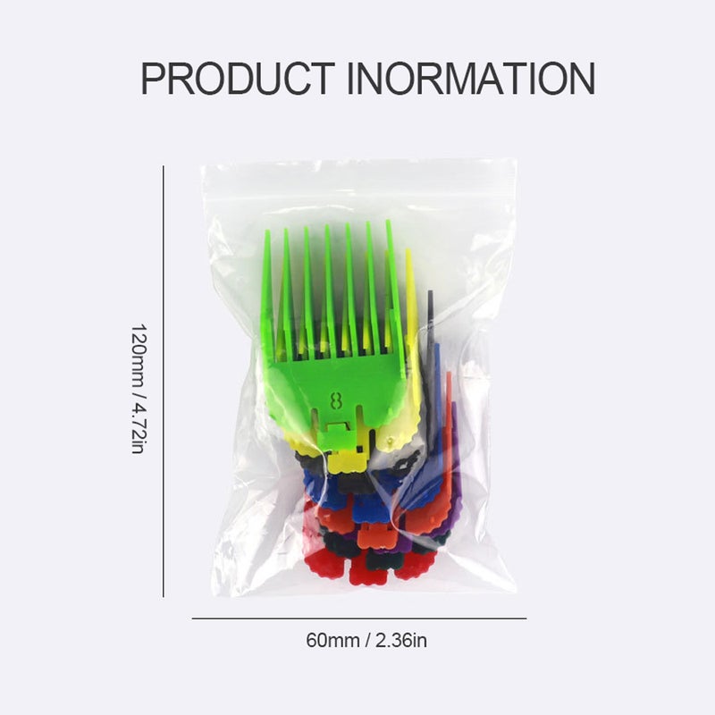 8Pcs/Set Universal Limit Comb for Hair Trimmer Haircut Guide Attachment Barber Haircutter Replacement Accessory - Image 5