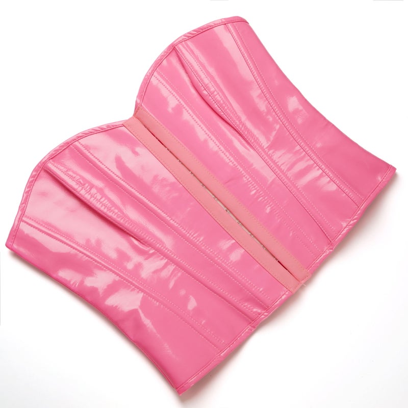 New Pink Chest Short Corset Top Pu Leather Court Body Clothing E-Commerce A Generation Of Hair - Image 5