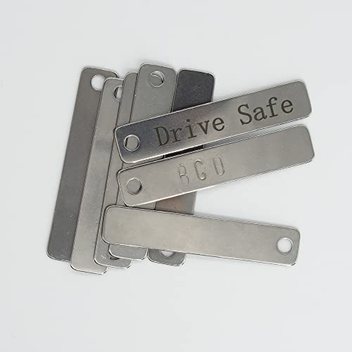 StayMax Metal Engraving Blanks Stamping Blanks Stainless Steel Rectangle Blank Tags 25 PCS - Image 5