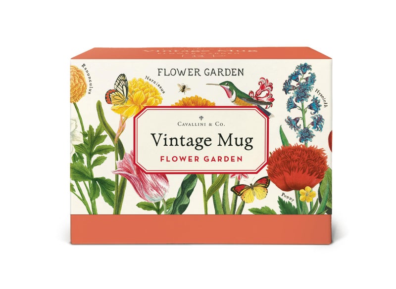 CAVANILLI & CO. Cavallini & Co., Flower Garden Ceramic Mug, 14 oz - Image 2