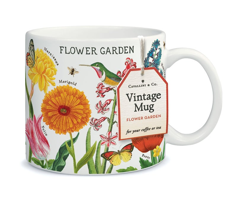 CAVANILLI & CO. Cavallini & Co., Flower Garden Ceramic Mug, 14 oz - Image 3