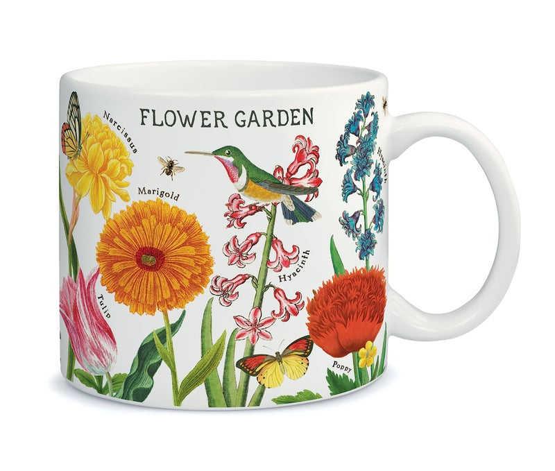 CAVANILLI & CO. Cavallini & Co., Flower Garden Ceramic Mug, 14 oz - Image 4