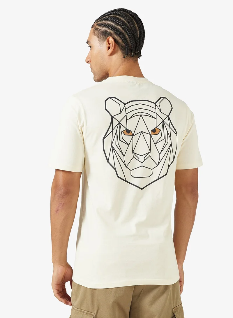 Seventy Five Graphic Print Regular Fit T-Shirt