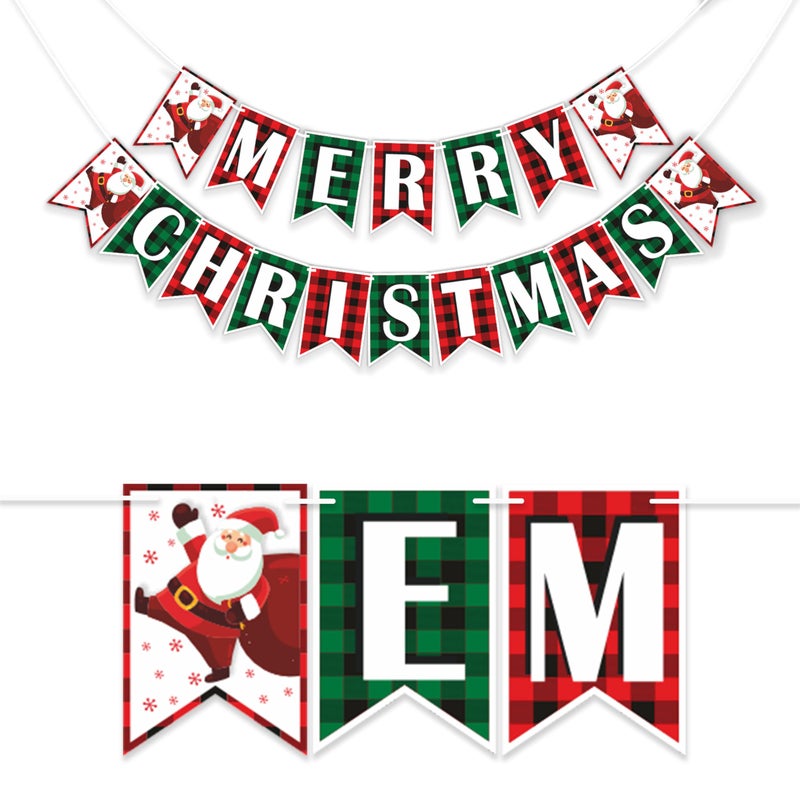Wobbox Merry Christmas Banner, Happy Christmas Banner, Christmas Decorations Items For Home-FP1020 - Image 1