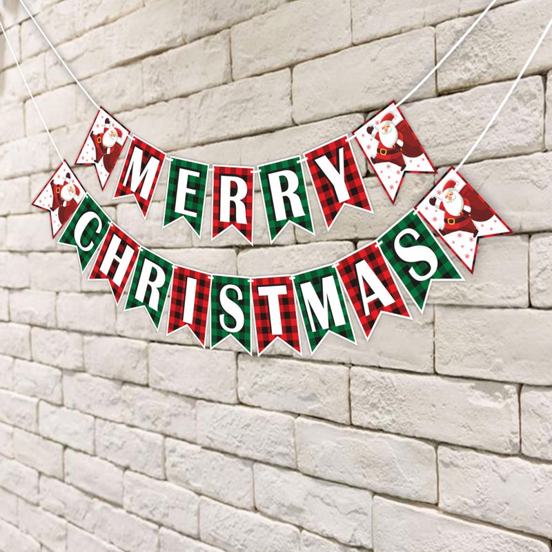 Wobbox Merry Christmas Banner, Happy Christmas Banner, Christmas Decorations Items For Home-FP1020 - Image 4