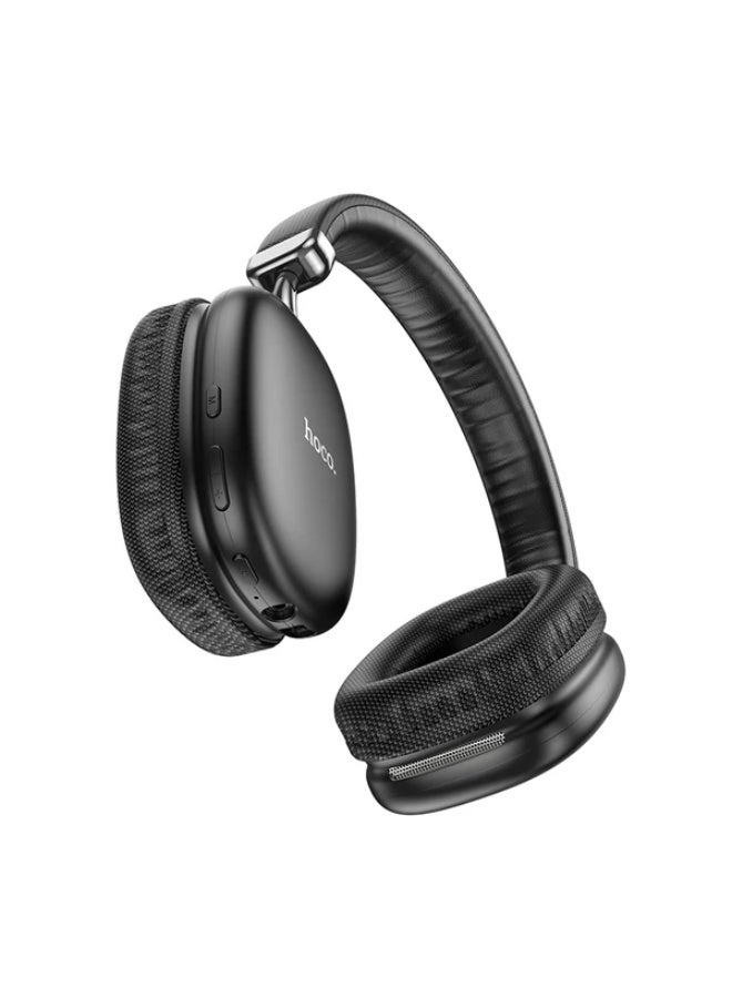 هوكو سماعات رأس W35 Max لاسلكية بتقنية البلوتوث 5.3 مع مشغل 40 مم وسماعات أذن رياضية فوق الأذن وبطارية 800 مللي أمبير في الساعة مع ميكروفون وسماعات أذن هاي فاي - Image 3