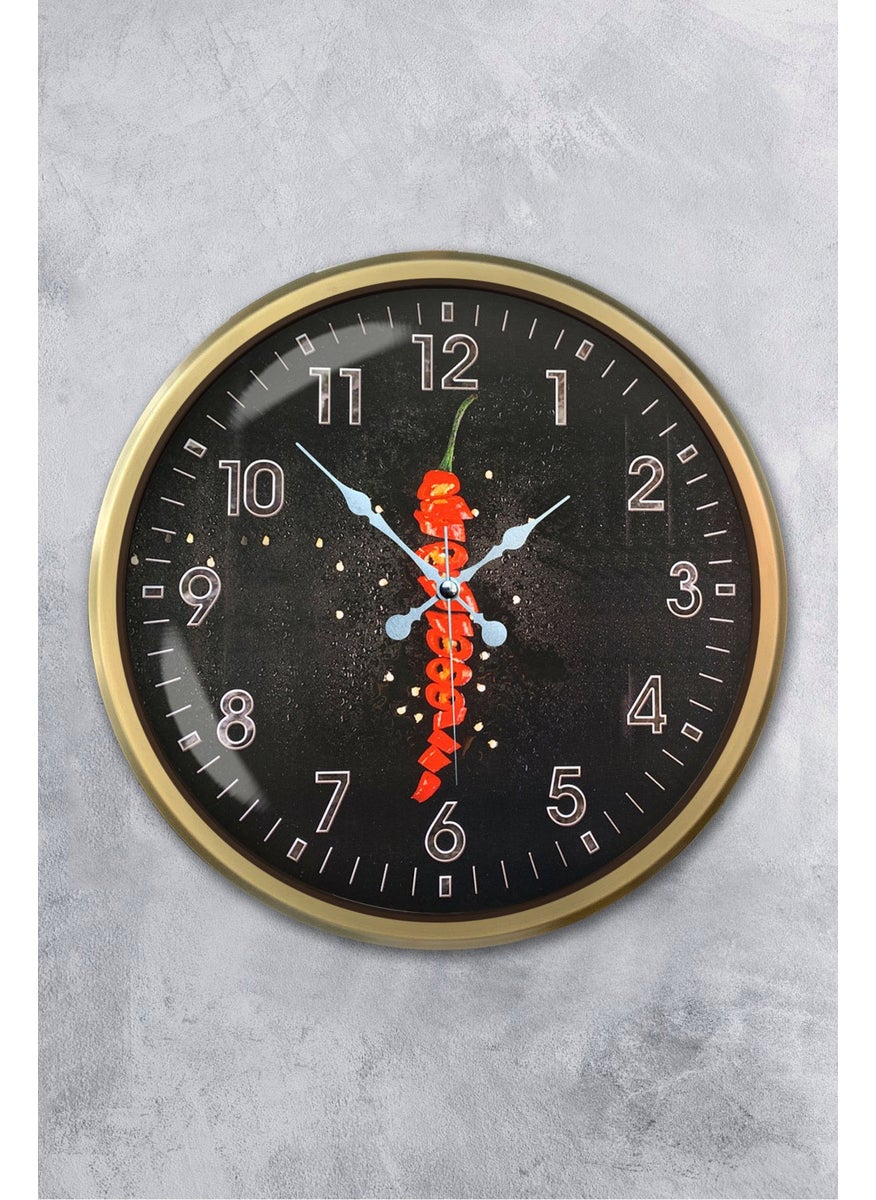 Platin Saat Platinum Clock 52 cm Antique Metal Kitchen Wall Clock  - Image 1