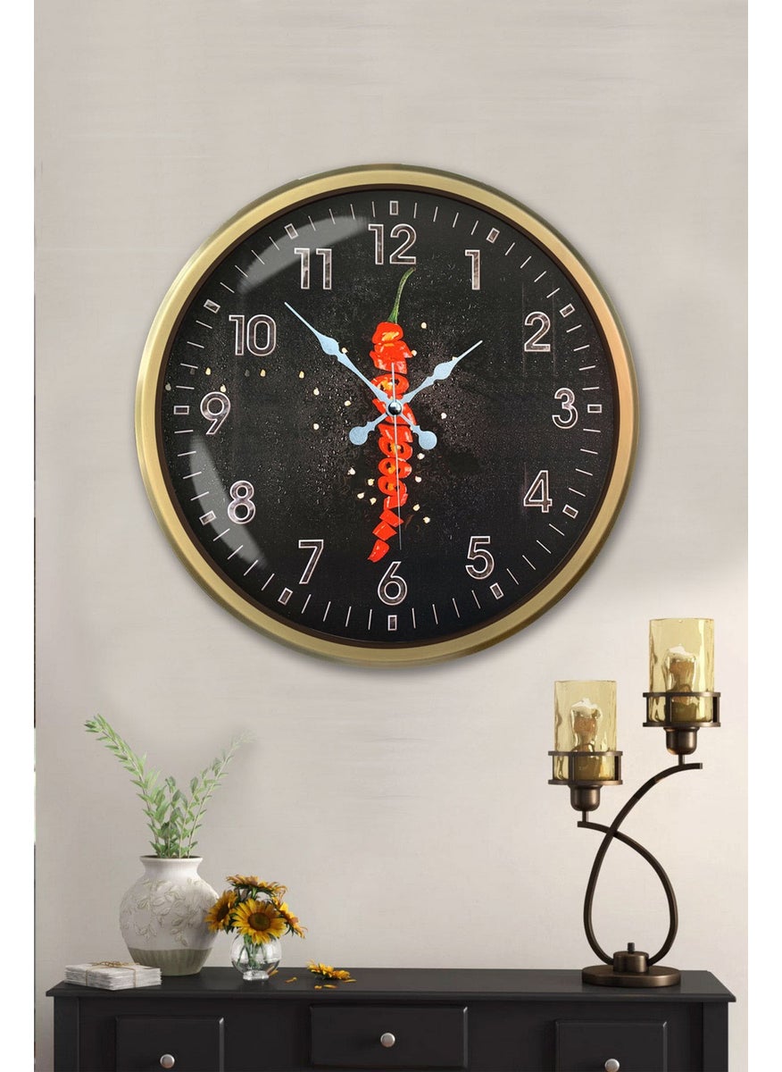 Platin Saat Platinum Clock 52 cm Antique Metal Kitchen Wall Clock  - Image 2