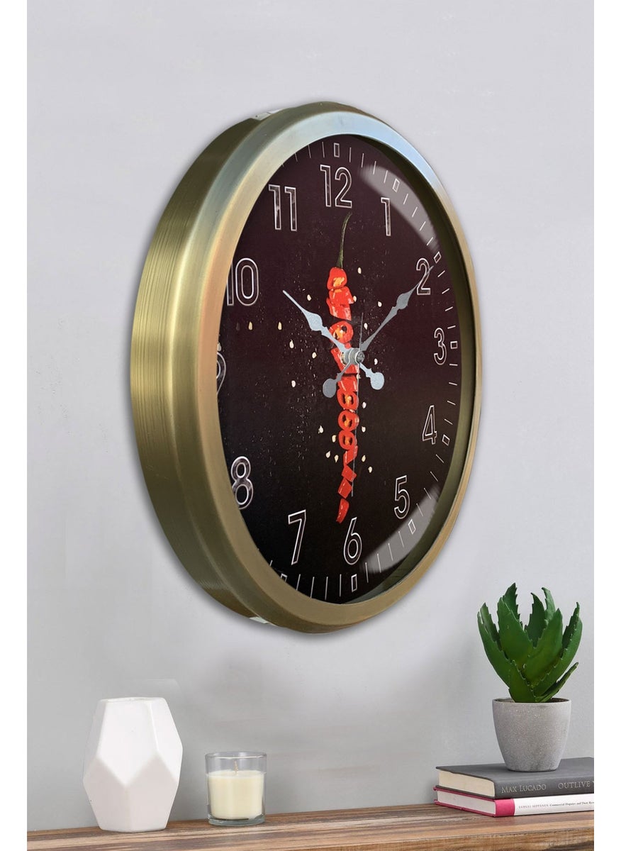 Platin Saat Platinum Clock 52 cm Antique Metal Kitchen Wall Clock  - Image 4