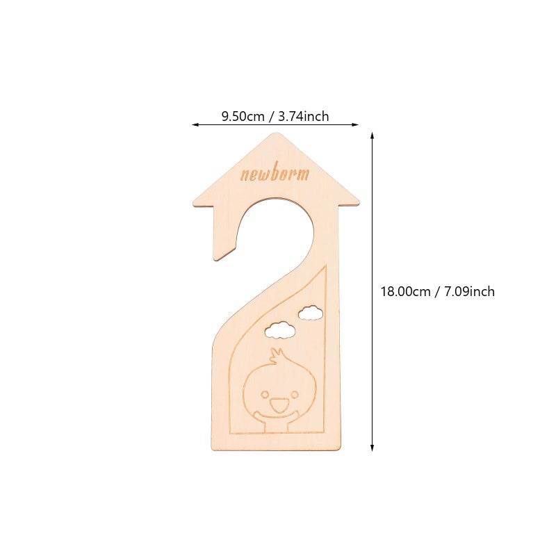 Wooden Closet Dividers 6Pcs Nursery Wardrobe Organizer For Baby Clothes Storage - Image 3