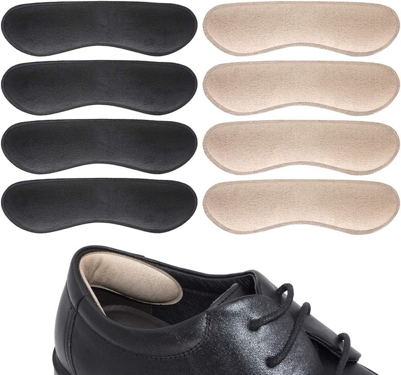 Dr.Foot Dr. Foot's Heel Grips Liner Insert for Shoes Too Big, Shoe Inserts Liners for Loose Shoes, Preventing Heel Slipping, Rubbing, Non-Slip (Beige & Black)