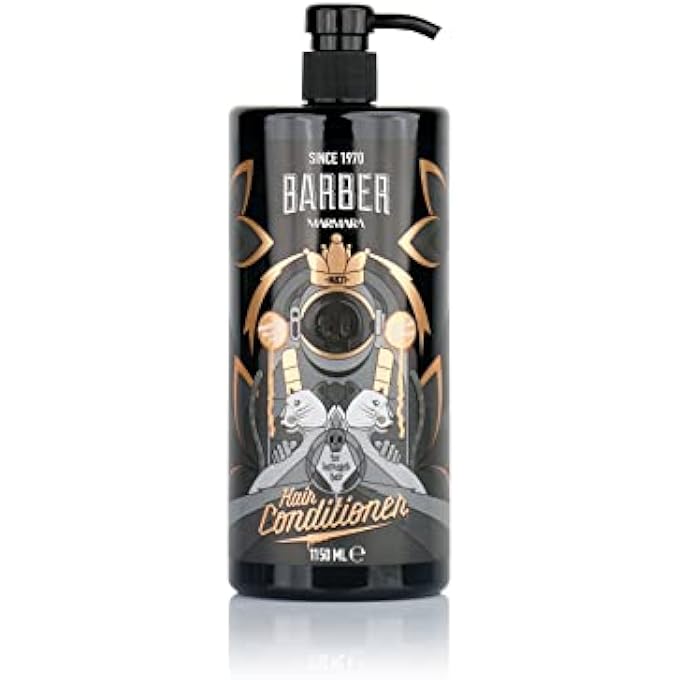 barber marmara MEN'S HAIR CONDITIONER 1150 ML HAIRDRESSER CABINET CONDITIONER MEN HAIRDRESSING SUPPLIES REDUCES HAIR LOSS BARBER SHOP HAIR TREATMENT FREE FROM SILICONE AND SALT FOR ALL HAIR TYPES - Image 1