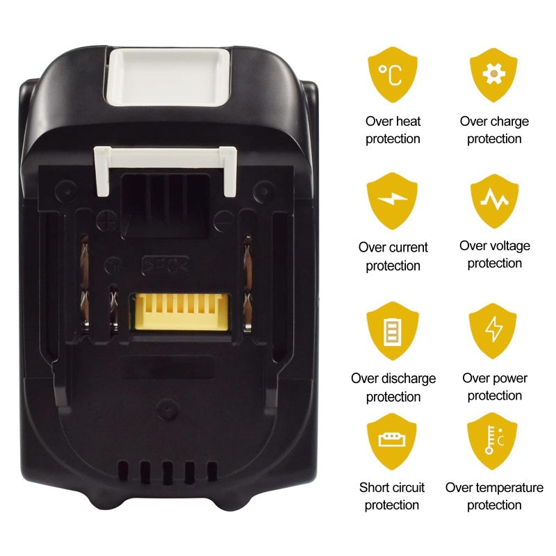 Chaunven 9.0Ah Battery Replacement For Makita 18V Battery Compatible With 18 Volt Bl1890B Bl1860B Bl1850B Bl1840B Bl1830B Bl1815 Battery - Image 3