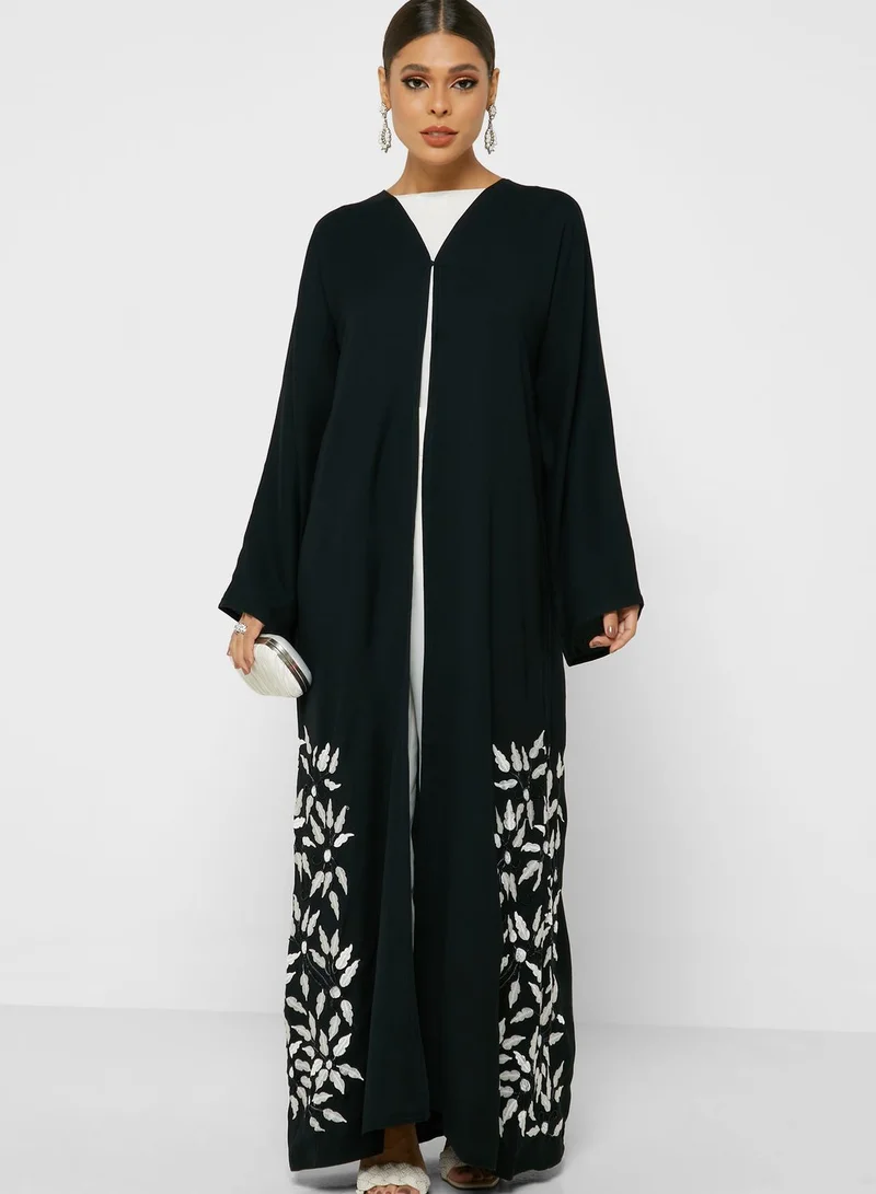 hayas closet Printed Classic Abaya
