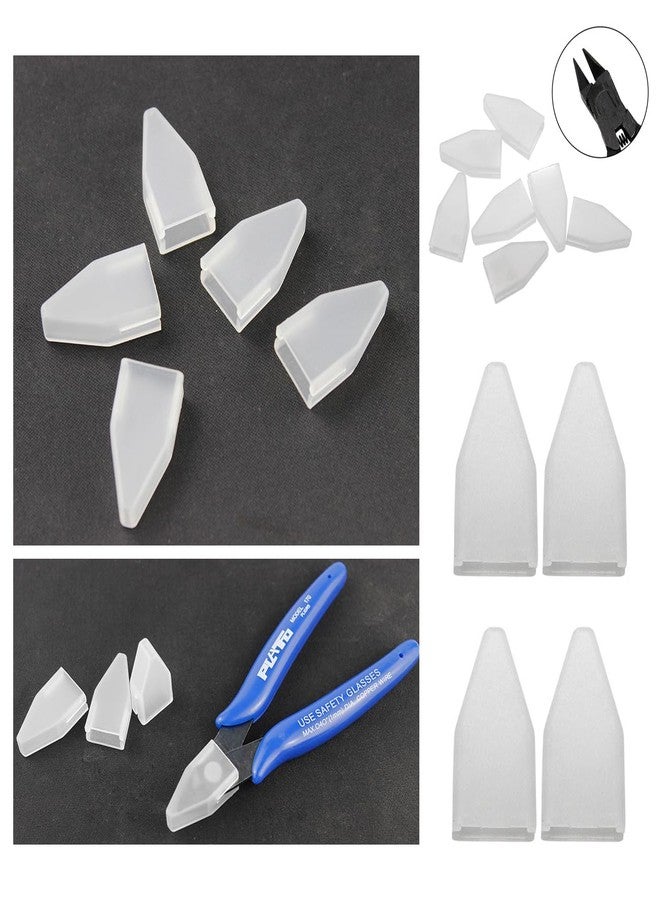 TorSor 10 Pack Micro Cutter Tip Cover Cap Flush Wire Cutters Point Safety Covers Protector for Side Cutter Clippers Flush Cut Side Cutters Snips Diagonal Cutting Pliers Cutting Nippers Flush Cutters - Image 4