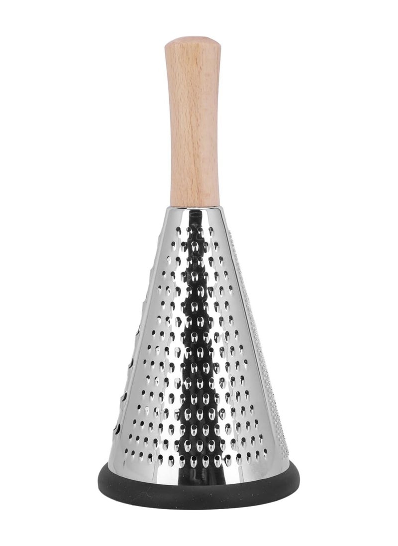 AMM - Cone Cheese Grater, Box Grater for Cheese Stainless steel Vegetable Slicer 3-sided - Image 1