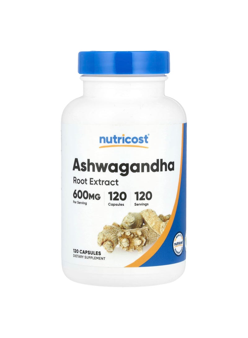 Ashwagandha Root Extract, 600 mg, 120 Capsules